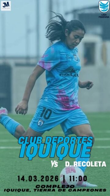 #LigaFemenina Fecha 1.
Damas y caballeros, niñas y niños de todas las edades, es de nuestro agrado informar que hoy no es un día cualquiera...

¡HOY JUEGA CLUB DEPORTES IQUIQUE!

Desde las 11:00, en el complejo "Iquique Tierra de Campeones", las dragonas celestes hacen su estreno frente a Recoleta.

#VamosIquique #VamosDragonas #TodosSomosCelestes