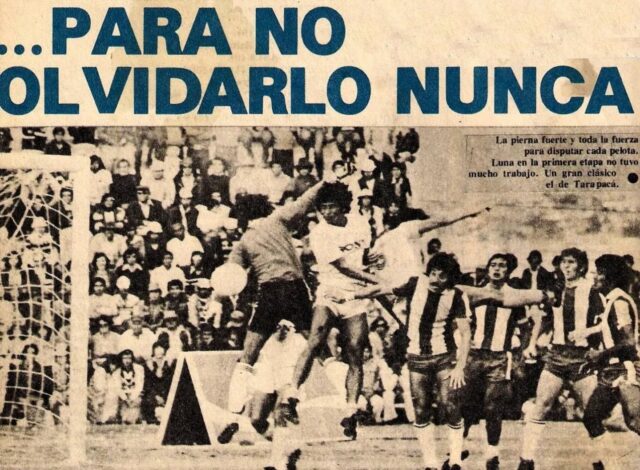 En la previa a un nuevo “Clásico del Norte”, les presentamos historias relacionadas a los encuentros ante el conjunto ariqueño que más se quedaron en la retina colectiva de los hinchas de Deportes Iquique. Goleadas, despedidas, triunfos y derrotas decoran este historial.

Cuenta la leyenda, que esta rivalidad nació en los tiempos salitreros, cuando una selección de cada ciudad se enfrentaba. Dicen que, un iquiqueño marcó la apertura de la cuenta y salió gritando «Goool de Chile», haciendo referencia a que los vecinos eran peruanos. Pero lo que realmente vale, son los encuentros oficiales, es decir, por los puntos. Y estos han ocurrido en casi todas las competencias existentes en nuestro país: Primera A, Primera B, Tercera, Copa Chile y sus múltiples variantes.

Repasa en somoscelestes.cl algunos clásicos con historia.