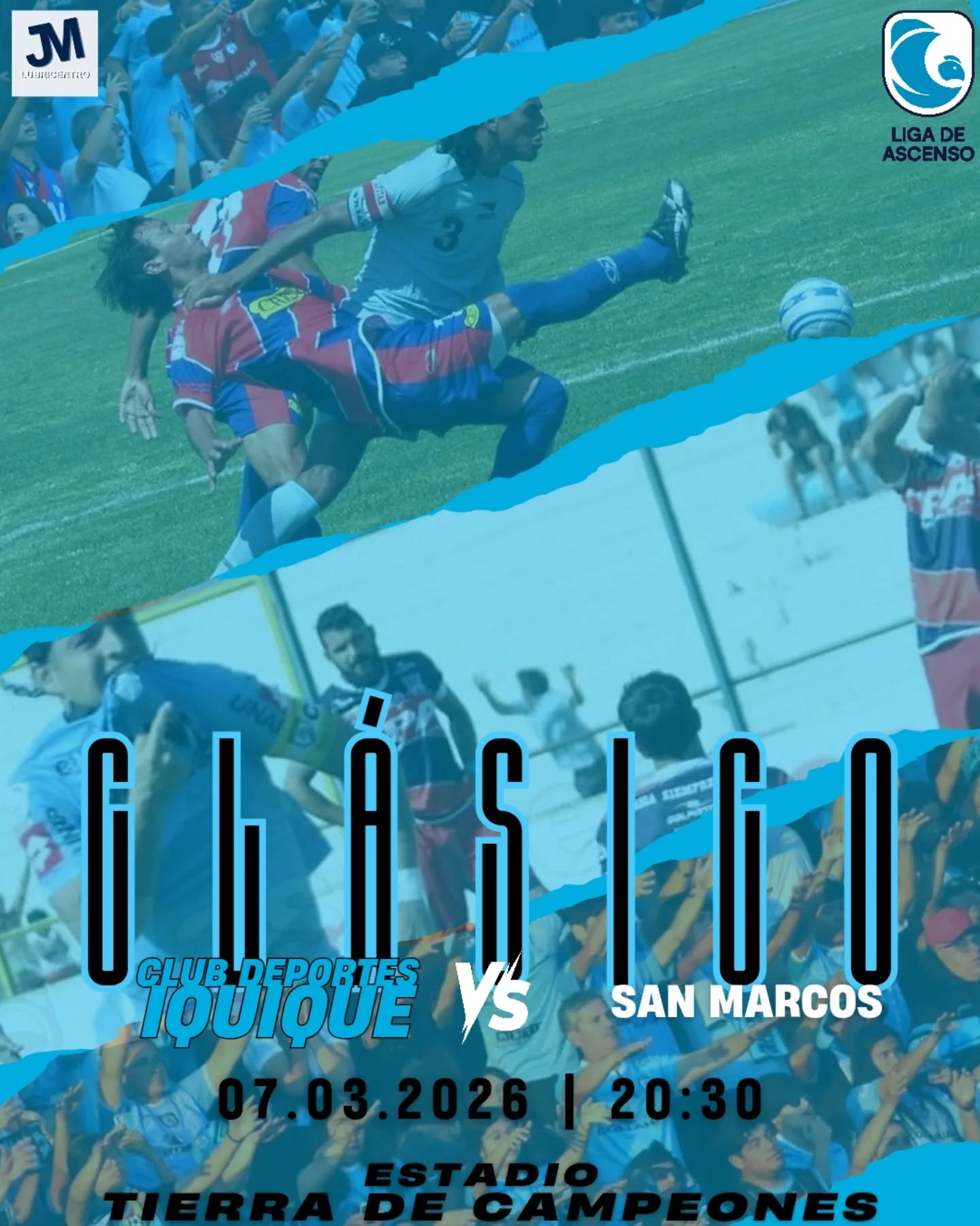 #Ascenso2026 Fecha 3.
Este sábado no es un partido más.
Este sábado se juega el Clásico del Norte.

En el césped estarán frente a frente Deportes Iquique y San Marcos, pero todos sabemos que estos encuentros se viven distinto. Se juegan con los dientes apretados, con el corazón latiendo más fuerte y con esa tensión que solo un clásico puede provocar. Acá no hay balones divididos: cada pelota se disputa como si fuera la última.

El Clásico del Norte no entiende de tablas ni de estadísticas. Es orgullo, historia y territorio. Es dejarlo todo por la camiseta celeste y por la gente que siempre está.

Eso sí, no podemos dejar de decirlo: lamentamos que la hinchada visitante no pueda estar presente. Nos gusta ganarles en la cancha y también en las tribunas, pero también sabemos que su presencia le da ese “poquito” (bien poquito, en realidad) de condimento especial que hace aún más grande este partido. 

Pero más allá de todo, este sábado el llamado es claro: llenar, alentar y empujar juntos. Que se sienta la localía, que se escuche el rugido celeste y que los Dragones salgan a dejar la vida.

Porque los clásicos no se juegan…
los clásicos se ganan. 💙

#VamosDragones #VamosIquique #TodosSomosCelestes