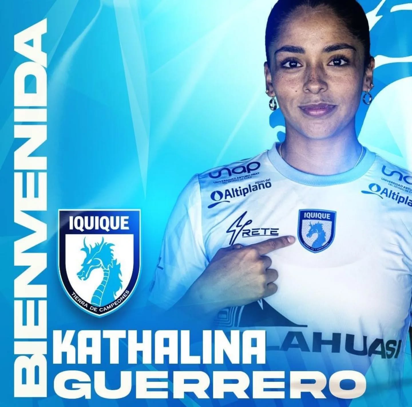 #CDIFEM 
Durante la jornada de ayer, Deportes Iquique hizo oficial el retorno de la atacante Kathalina Guerrero. La jugadora firmó por U de Chile, pero jugará este año a préstamo en el CDI.